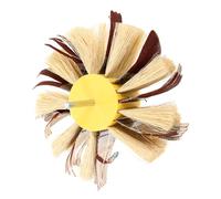 HOOWIFFY Rueda de Lijado de Cáñamo Sisal 120 Granos para Pulidora de Muebles y Metal, Accesorio de Pulido para Lijadora Rotativa Acabado Fino