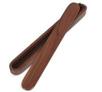 HOOWIFFY Soporte para Palillos de Madera de Nogal Negro Sólido, Caja Portátil Ligera y Conveniente para Almacenamiento, Adecuado para Trabajadores y Estudiantes
