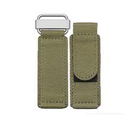 Hooxue Correa de velcro de nailon de 22 mm/24 mm de longitud ajustable, compatible con relojes Panerai Bell y Ross, 24mm, No es una piedra preciosa