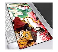 Hoozuki no Reitetsu 800x300mm Anime Mouse Pad, alfombrillas de teclado, alfombrilla de ratón para juegos profesional extendida XXL grande con base de goma de 3 mm de grosor, para computadora PC, B
