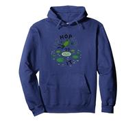Hop To It: Leaping Frog Motivational Pond Life Sudadera con Capucha, Unisex para Adultos, Azul Marino, S