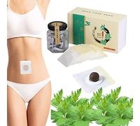 HOPASRISEE Eficaz Antiguo Remedio Saludable Desintoxicación Adelgazante Pellet, Mugwort ombligo, Parche adelgazante Detox Perfecto, Hierbas Ajenjo Abdomen Cintura Boton de vientre (60 piezas)