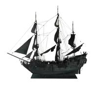 HOPBLOCK Puzzle 3D de madera, escala 1/50, barco pirata perla negra, maquetas 3D, kit de construcción de madera, kit de construcción de madera, regalo de cumpleaños para adultos (versión Kit)