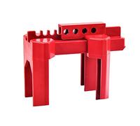 Hopbucan Cerradura de válvula de bola ajustable, tamaño pequeño, para diámetro exterior de tubo de 1/2-2-1/2, color rojo