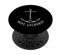 Hope Anchored Cristianismo Fe Ancla PopSockets PopGrip Adhesivo