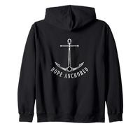 Hope Anchored Cristianismo Fe Ancla Sudadera con Capucha