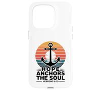 Hope Anchors The Soul Hebreos 6:19 Verso de la Biblia Cristiano Carcasa para iPhone 15 Pro