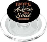 Hope Anchors The Soul Hebreos 6 19 - Vintage Christian PopSockets PopGrip para MagSafe