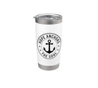 Hope Anchors The Soul Vaso térmico de acero inoxidable de doble pared