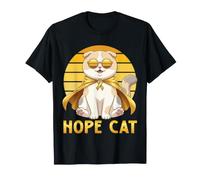 Hope Cat Scottish Fold Yellow Ribbon Child Camiseta