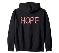 Hope - Christian Faith Candy Cane Red & White Christmas Sudadera con Capucha