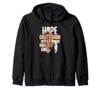 Hope Compassion Loving-Kindness Harmony Love Walk for Peace Sudadera con Capucha