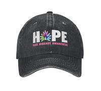Hope Día de Concienciación sobre Enfermedades Raras 2025 Gorras de béisbol Hombres, Mujeres Vaqueras desgastadas Gorra Snapback Outdoor Verano Ajustables Gorra