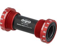 Hope Eje de pedalier de acero inoxidable MTB rojo BSA 68/73