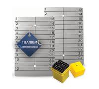 Hope England Cryptographic Seed Storage 2x Laser Engraved Cold Titanium Metal Plate Wallet Punchable or Writable Plate for Offline Backup Recovery Word