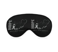 Hope for A Cure Brain Cancer Awareness Sleep Masks Eye Cover Blackout con correa elástica ajustable Night Blindfold para mujeres, hombres, yoga, viajes, siesta