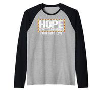 Hope Hepatitis Concientización Camisa - Concientización sobre la Hepatitis Camiseta Manga Raglan