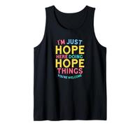 Hope Here Doing Hope Things Funny Hope Name Camiseta sin Mangas
