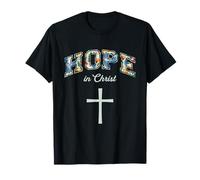 Hope In Christ Cross Christians Religion Bible Scripture Camiseta