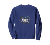 Hope In The Darkness Oncology Nurse - Regalo Inspirador Sudadera, Unisex para Adultos, Azul Marino, S