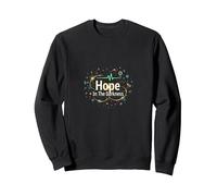 Hope In The Darkness Oncology Nurse - Regalo Inspirador Sudadera, Unisex para Adultos, Negro, M