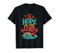 Hope in The Lord Anchor Isaías 40:31 Versículo de la Biblia Cristiana Camiseta