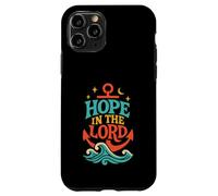 Hope in The Lord Anchor Isaías 40:31 Versículo de la Biblia Cristiana Carcasa para iPhone 11 Pro