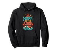 Hope in The Lord Anchor Isaías 40:31 Versículo de la Biblia Cristiana Sudadera con Capucha