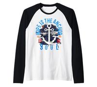 Hope Is The Anchor of My Soul 50s Inspiración Motivación Camiseta Manga Raglan