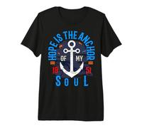 Hope Is The Anchor of My Soul 50s Inspiración Motivación Camiseta Premium