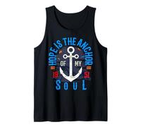 Hope Is The Anchor of My Soul 50s Inspiración Motivación Camiseta sin Mangas