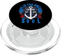 Hope Is The Anchor of My Soul 50s Inspiración Motivación PopSockets PopGrip para MagSafe