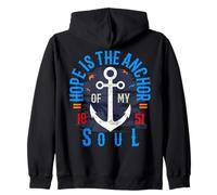 Hope Is The Anchor of My Soul 50s Inspiración Motivación Sudadera con Capucha