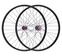 Hope Juego de ruedas Pro 5 + Fortus 30 SC Disc Center Lock 27,5" Boost lila 27.5" set (RD 15x110 Boost + RT 12x148 Boost) Shimano