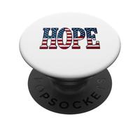 Hope USA Patriotic American Flag Hope USA Patriotic PopSockets PopGrip Adhesivo