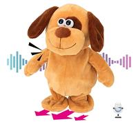 Hopearl Talking Dog Repeats What You Say Walking Puppy Electric Interactive Animated Toy Speaking Plush Buddy Gifts for Toddler Birthday 8''