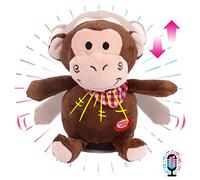 Hopearl Talking Monkey Repite lo Que Dices asentir eléctrico Interactivo Juguete Animado Hablando de Peluche Buddy Festival de cumpleaños para niños pequeños, 16,5 cm (Mono)