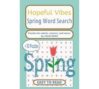 Hopeful Vibes Spring Word Search Book: Word searches with easy-to-read print about season Spring and more,6x9 inches,110 pages,50+ puzzles, carefully ... perfect as a gift or to enjoy at home.
