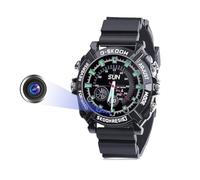 HopeGem Reloj Espía Oculta Cámara - Mini Portable HD 1080P Grabar Videos Secreto Cámaras Pequeñas con 32G Spy CAM (W1000)