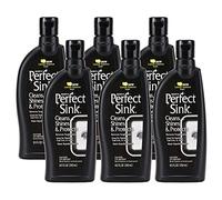 HOPE'S Perfect Sink - Limpiador y pulidor de fregadero de 8.5 onzas, fórmula restauradora, repelente al agua, removedor de manchas, bueno para acero inoxidable cepillado, hierro fundido, porcelana, corian, compuesto, paquete de 6