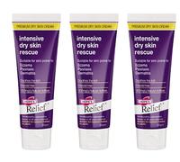 Hope's Relief - Crema natural intensiva para piel seca, paquete de 3 unidades para cara, manos, hidratante corporal, eccema, psoriasis y dermatitis, ideal para piel seca, picazón y piel irritada, 60 g