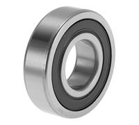 HOPESPANNER 62/22VV Rodamientos De Bolas De Ranura Profunda 0.87" ID 1.97" OD 0.55" W P4 Doble Sello De Goma Lubricados 1 Pc Coche Tono Plateado, Negro