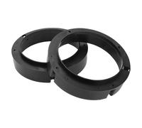 HOPESPANNER Anillo Espaciador De Altavoz Adaptador De Altavoz Tweeter para Volkswagen Golf 6 Vi 2008-2012 Negro Impermeable para 6.5" Abs 2 Unidades