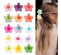 HOPEYMY26 15 piezas 4 cm pinza para el cabello, flor para el cabello, pinza para el cabello, mujer, horquilla de flores Tahití, especialmente diseñada para mujeres, apta para todas las mujeres y todo