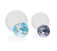 HOPEYMY26 2 Piezas Molde Redondo Epoxi Cristal Moldes Redondos Resina Epoxi para Pegamento DIY, Conjunto Hecho A Mano Cristal, Molde Silicona, Conjunto Redondo, Posavasos De Decoración