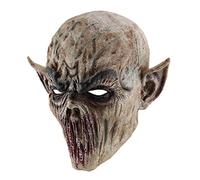 Hophen - Máscara de Halloween aterradora - Máscara de diablo fantasma de terror, fiesta de baile, bioquímica, alienígena, zombi