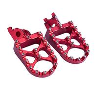 Hopider CNC Wide Foot Pegs MX Compatible with CR125/250 02-07, CRF150R 07-19, CRF250R 04-19, CRF250X 04-19, CRF450R 02-19, CRF450RX 17-19, CRF450X 05-19 CRF250L/M 12-18, CRF250RALLY 17-18,Red
