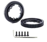 HOPLEX Engranaje recto principal de acero endurecido 50T 1 Mod para Traxxas 1/10 E-Revo 2.0 VXL 1/5 X-Maxx Maxx 1/7 XO-1 (2 piezas)