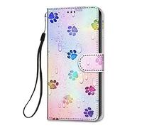 HopMore Funda para OPPO A72 / OPPO A52 / A92 Cuero con Tapa Silicona Dibujo Bonita Carcasa OPPO A72 / A52 / A92 Billetera Resistente Estilo Libro Case Ranuras Tarjetas Cover Protectora - Mariposa