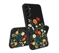 HopMore Funda para Samsung Galaxy A56 5G Cáscara de Silicona Negro Funda Protectora de Cuerpo Completo, Carcasa Ultra Suave Fina con Dibujos Cover para Samsung A56 5G, Margarita